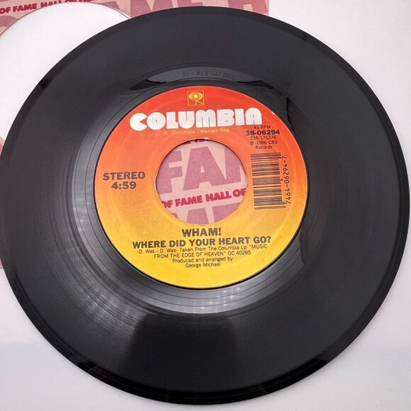 Wham! Where Did Your Heart Go? / Wham Rap '86 Pop 45 1986 Columbia 38-06294 - Picture 4 of 6